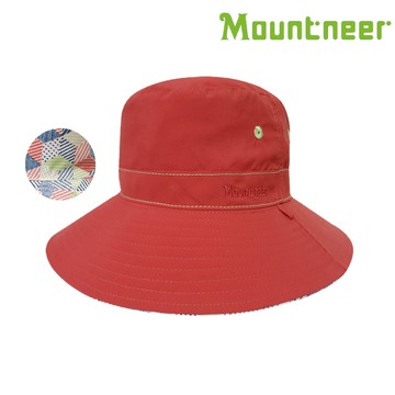 Mountneer 透氣抗UV雙面帽 11H30｜47橘紅/橘藍