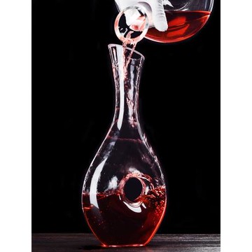 水晶玻璃紅酒醒酒器家用葡萄酒壺分酒器加厚套裝歐式紅酒具創意