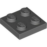 薄板磚 2x2 深灰色 3022