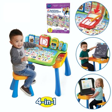 Vtech - 【獨家限定組】4合1多功能互動點讀桌椅夢想組-(1桌+我的成長夢想學習卡)