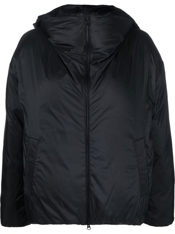 Polo Ralph Lauren - down-filled hooded jacket - women - Duck Feathers/Recycled Nylon/Recycled Polyester/Feather Down - M - Black