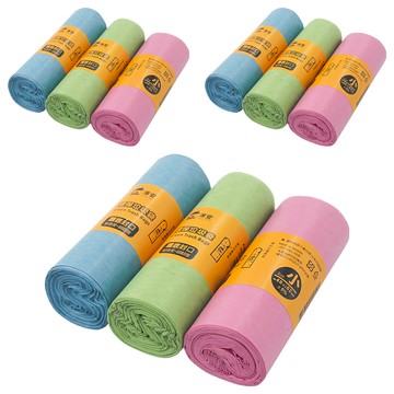 淳安 碳酸鈣清潔袋 HDPE+LLDPE+碳酸鈣材質 台灣產 3捲/包  15L  3組