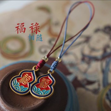 輕復古壁畫福祿相隨小葫蘆禮物