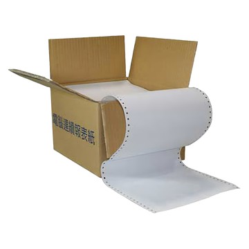 電腦連續報表紙 4P 藍 白 紅 黃 全頁 雙切 24.1 x 28cm  400g 1盒  400張