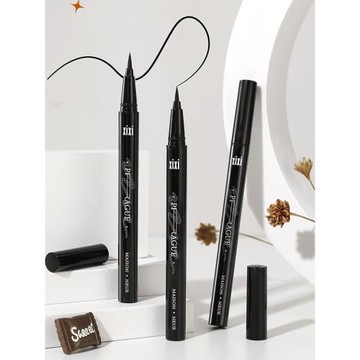 眼線筆防水防汗持久不暈染速干女眼線液筆初學者棕色極細硬頭黑色