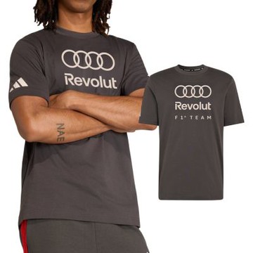 Adidas Au Dna Gftee M 男款 黑色 奧迪 F1 賽車 文字 印花 T恤 短袖 KE6122