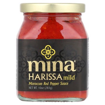 Mina, Harissa，摩洛哥紅辣椒醬，溫和，10 盎司（283 克）
