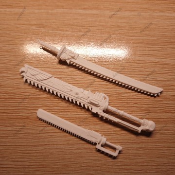 【台灣出貨】3D打印 機娘武器 高達武器 機娘配件 新版動力劍 鏈劍 適配壽屋機娘 高達 假面騎士 戰錘 暗源 1/1