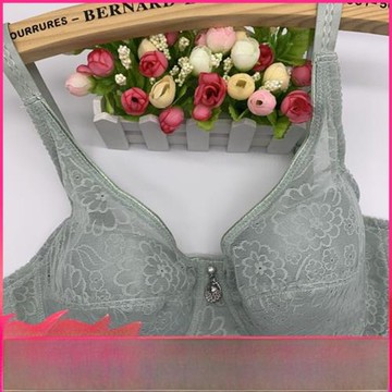 安琪芬1394薄款文胸大胸顯小透氣蕾絲女性調整型內衣