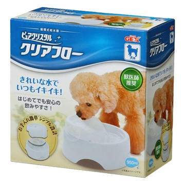 GEX 圓滿平安濾淨飲水皿 適用於貓狗 1.8L大容量 過濾食物殘渣/毛髮/灰塵  粉紅色  1個