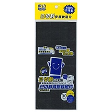 【文具通】SUCCESS 成功 21317 背膠軟磁片 30小片2x3cm 厚0.7mm 附格網可裁剪切割圖形文字標誌等，幼兒教育啟智用教材 B4010440