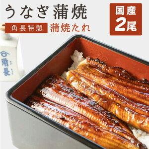 ふるさと納税 BC6001n_うなぎ蒲焼 2本  角長特製 蒲焼タレ1本 セット 和歌山県湯浅町