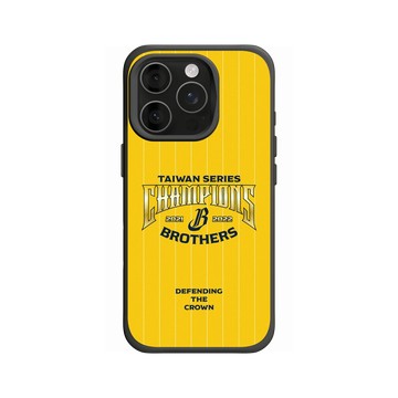 iPhone 16 Pro SolidX 黑 - 職棒-中信兄弟 Brothers - 2022中信兄弟總冠軍紀念款-榮耀黃