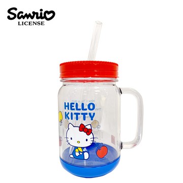 【正版授權】凱蒂貓 萬用沙拉罐馬克杯 500ml 日本製 吸管杯 馬克杯 Hello Kitty 三麗鷗 SKATER 316883