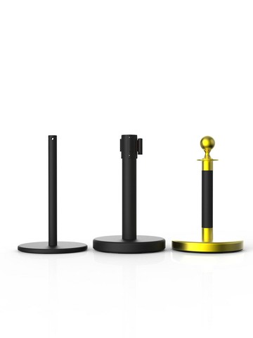 美術展覽博物館畫廊藝術穿繩一米線伸縮隔離帶防護矮圍欄桿座立柱[DD030110]