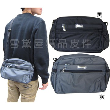 ~雪黛屋~caution 肩側背小容量台灣製造高單數防水尼龍布600d耐磨損耐承重隨身外出休閒隨身包