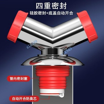 ✨華泰五金行✨滿99出貨 洗衣機排水管防臭三通面盆下水管地漏專用接頭電鍍y型分叉三頭通