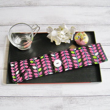 環保餐具組 餐具套 筷子套、餐具布套 飲管袋 CH-013 串串葉子