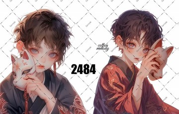 original sticker no.2484 人物貼紙 原創貼紙 原創人物貼紙 裝飾貼紙 cotton melody