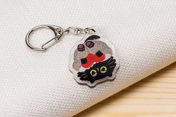 黑貓告白 Fall In Love 壓克力吊飾