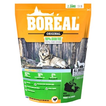 BOREAL 波瑞歐 全犬配方飼料 ZinPro 礦物質專利配方 低GI WDJ 評選推薦  無穀沃野火雞  2.26kg  1袋