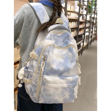 (免運)書包女韓版小眾扎染色初中高中生大學生背包小學生3—6年級雙肩包