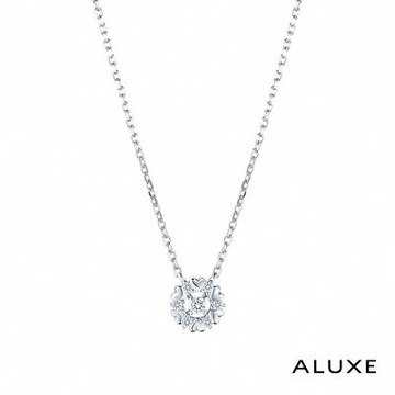 ALUXE 亞立詩 18K金 鑽石項鍊 永恆之愛 愛心爪 NN0111