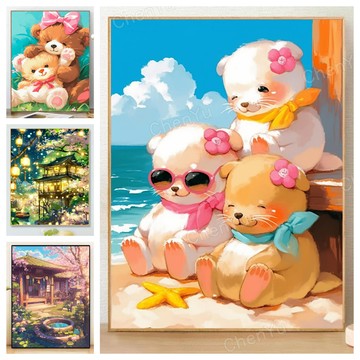 💛台灣現貨💛盒裝💛 DIY鑽石貼畫 新款5D鑽石畫 滿鑽 手作 立體貼鑽畫 水鑽貼畫 大幅 磚石貼畫 手工點鑽畫 黏鑽畫