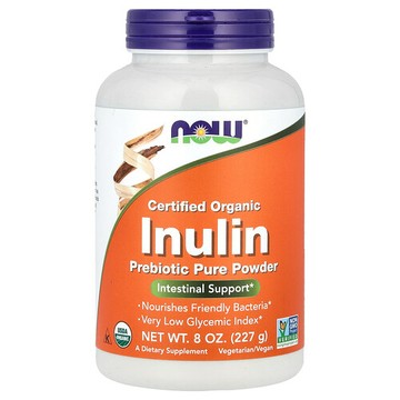 NOW Foods, 有機菊粉，益生元粉pure，8 盎司（227 克）