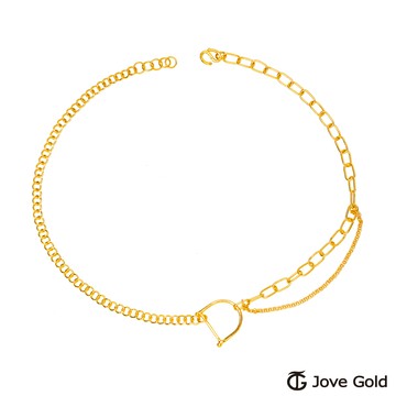 【JoveGold漾金飾】 甜蜜達令黃金項鍊