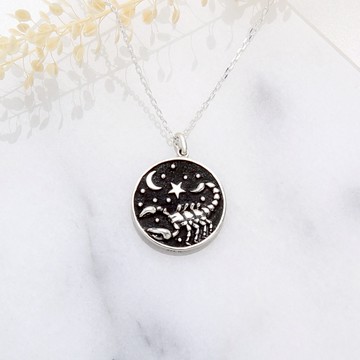 【Angel & Me】天蠍座 s925 純銀 項鍊 12星座 生日 情人節 禮物