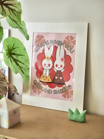 富富SP藝術微噴畫致小小的你 原創藝術微噴畫 附卡紙畫框