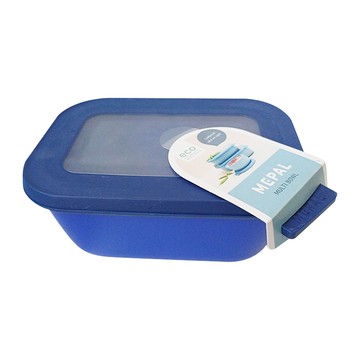 MEPAL方形密封保鮮盒 - 176 x 126 x 75 mm 蓋子: PP/TPE 盒身: PP  寶石藍 750ml  1個