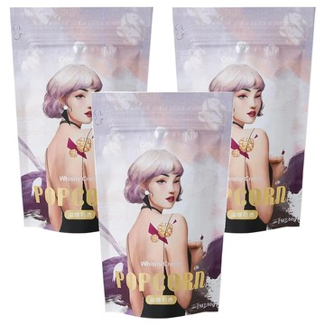 CANDY POPPY 爆米花 微醺奶酒 時尚手繪包裝 成熟大人風味 50g  3包