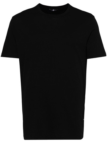 7 For All Mankind - Featherweight cotton T-shirt - men - Cotton - L - Black