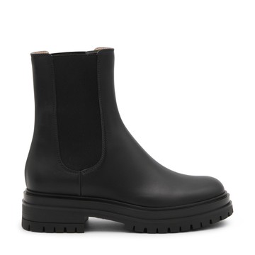 Gianvito Rossi - Black Leather Chester Chelsea Boots