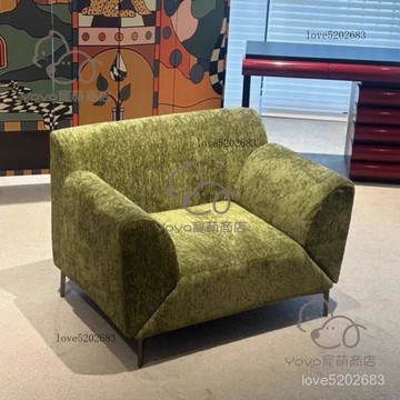 宅配免運😊飛翼沙髮可旋轉扶手實木沙髮椅酒店家用民宿輕奢極簡單人功能沙髮 沙髮