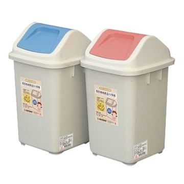 環保媽媽5L附蓋垃圾桶/CV-905/5L/185x183x304mm/混色出貨/個