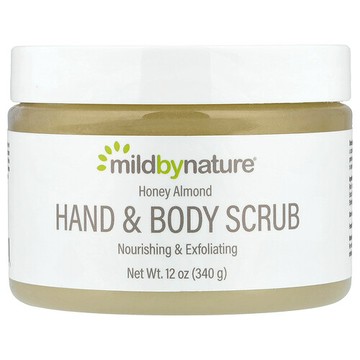 Mild By Nature, 手部/身體磨砂膏，蜂蜜杏仁質香味，12 盎司（340 克）