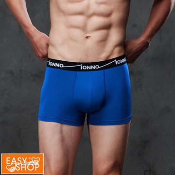 EASY SHOP-iONNO-好透氣輕薄男平口內褲-蔚海藍