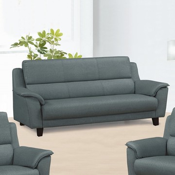 MUNA家居  拿鐵深灰色耐抓皮沙發(三人座)  197X92X103cm