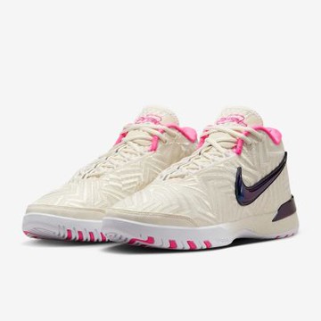 NIKE 籃球鞋 男鞋 運動鞋 包覆 緩震 LBJ NXXT GENISUS QS EP 米白 IB1271-100