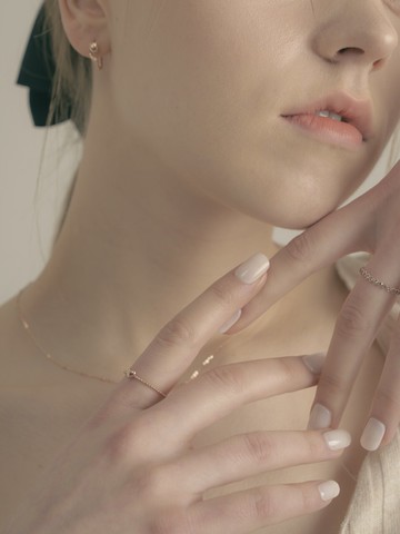14K Petit Heart Ring