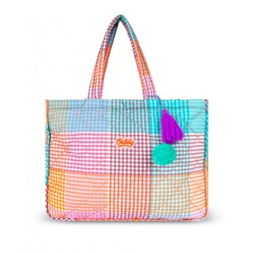 荷蘭 Oilily Check Aruora系列 肩背包 橘色