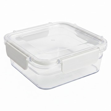 HOLA 和樂家居 密封防漏可微波Tritan保鮮盒 16.8 x 16.8 x 6.1cm 方形  1入  1個