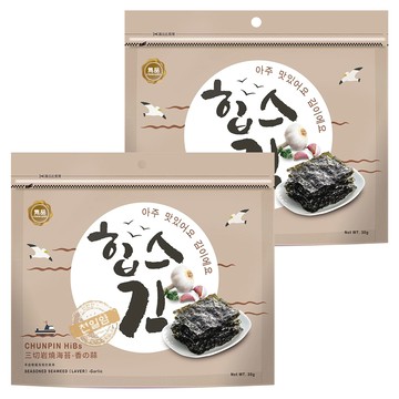 chun pin 雋品 三切岩燒海苔 蒜味  30g  2個