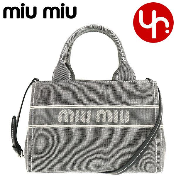 ミュウミュウ miumiu バッグ トートバッグ 5BA219 2DPL OLO ネロ ジャ ...