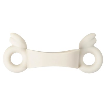 PiYOPiYO 黃色小鴨 預備學飲掀蓋天使瓶矽膠握把 符合人體工學 柔軟矽膠  米色  1個