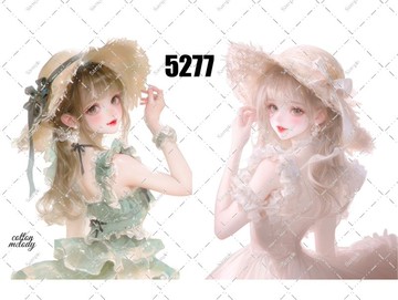original sticker no.5277 人物貼紙 原創貼紙 原創人物貼紙 裝飾貼紙 cotton melody