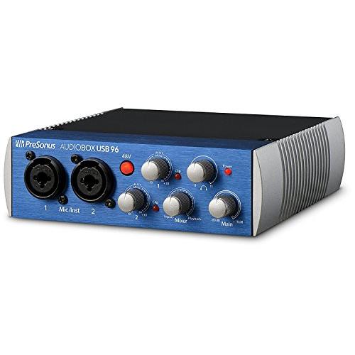 Presonus AudioBox 96 Audio Interface Bundle with Studio One Artist Software Pack with Eris 4.5 BT Pair 2-Way Bluetoothモニタおよび1 4”Instrument